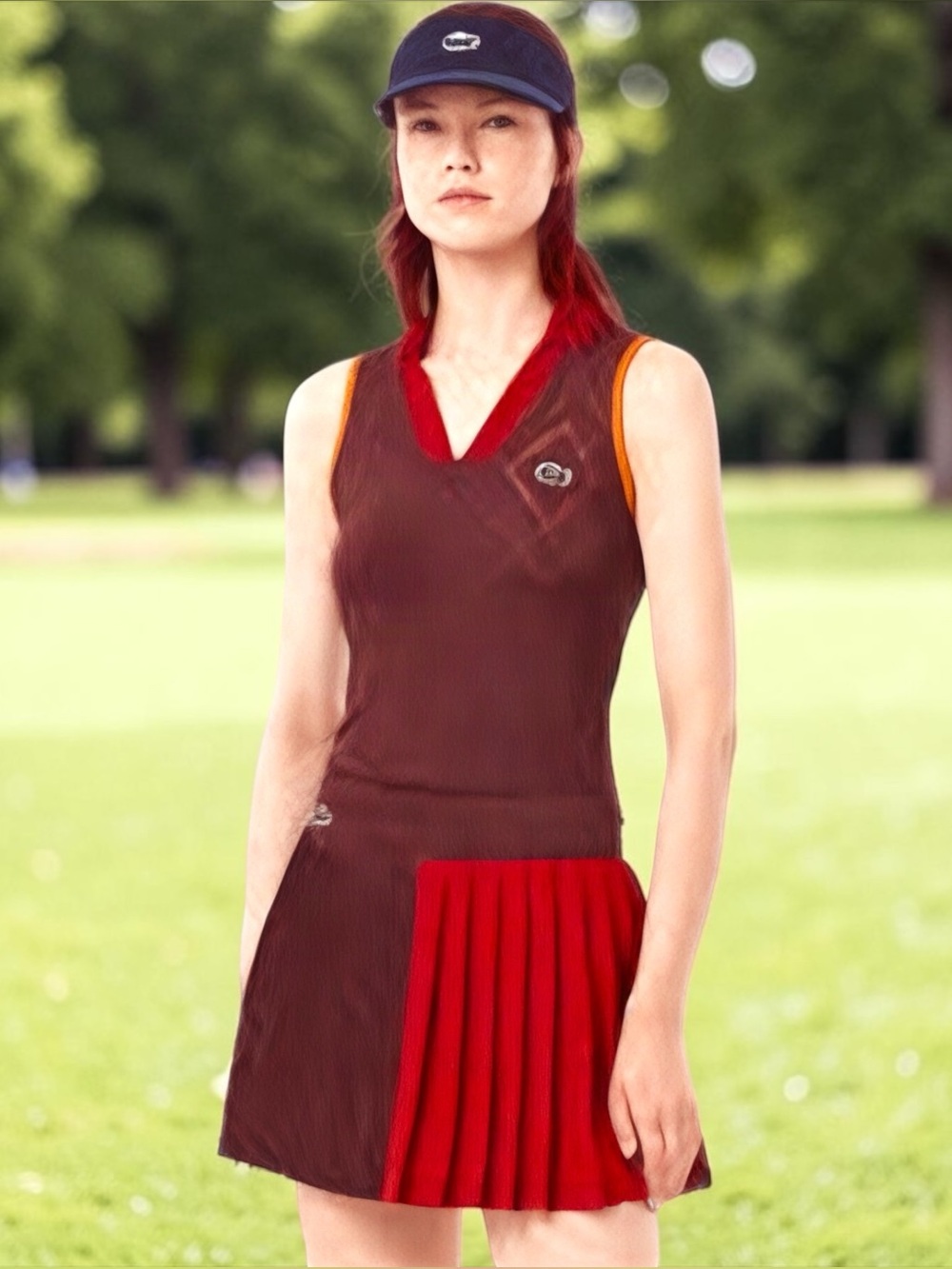 NWT Lacoste Sport Utra Dry Tennis Set Top & Pleated Skirt Court Core Size 4 (36)
